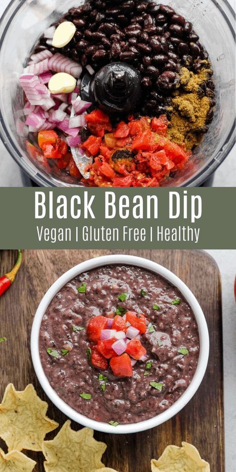 Black Bean Avocado Dip, Garden Grazer, Taco Side Dishes, Healthy Party Snacks, Black Bean Dip, Veggie Tacos, Avocado Dip, Vegan Dip, Vegan Black Bean