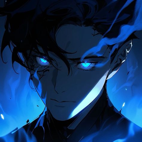 Dark Blue Eyes, Blue Anime, Dark Anime Guys, Guy Drawing, Anime Drawings Tutorials, Anime Pfp, Arte Horror, Cute Anime Pics, Boy Art