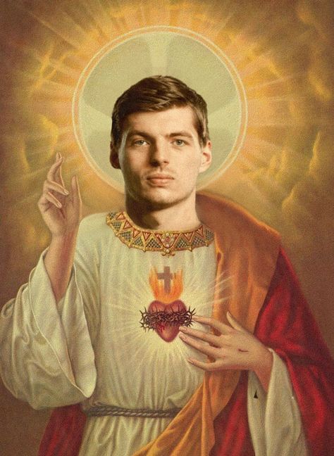 Max Verstappen as Jesus Christ St. Sainth Formula 1 F1 33 Red Bull racing Twitter rider driver love boy world champion new year 2023 icon fun funny meme hot pretty good cute outfit boy driver Car launch Tumblr aesthetic fanedit edit fan reaction pics pictures racing Twitter Pinterest Instagram wallpapers iphone heart church F1 Artwork, Ferrari Poster, F1 Wallpaper Hd, Mick Schumacher, F1 Poster, Stick Figure Drawing, Formula 1 Car, Red Bull Racing, One Shot