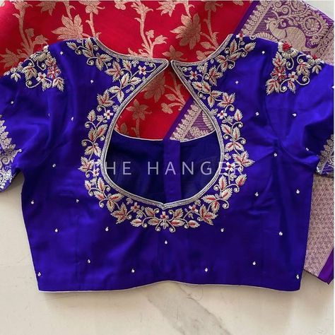 Blue Blouse Designs, Wedding Edit, Mirror Work Blouse Design, Blouse Designs High Neck, Maggam Work Blouse, Best Blouse Designs, Pattu Saree Blouse Designs, New Saree Blouse Designs, Cutwork Blouse Designs