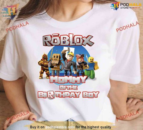 Personalized Roblox Birthday Boy Shirt, Video Game Birthday Theme Gift Check more at https://podhalastore.com/product/personalized-roblox-birthday-boy-shirt-2/ Roblox Birthday Party Ideas For Boys, Game Birthday Theme, Roblox Birthday Party Ideas, Birthday Party Ideas For Boys, Roblox Birthday Party, 7th Birthday Party Ideas, Video Game Birthday, Roblox Birthday, Shirt Video