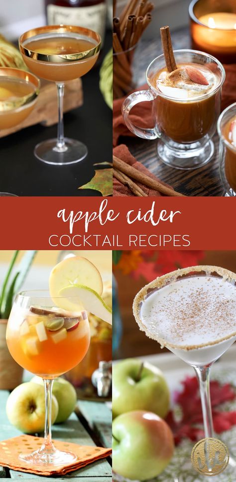 Apple Cider Cocktail Recipes To Make This Fall #applecider #drink #cocktail #apple #fall #recipe #applecidercocktail #hotapplecider #autumn Apple Cider Cocktail Recipes, Hot Apple Cider Cocktail, Apple Cider Cocktails, Cider Cocktail Recipes, Caramel Apple Martini, Cider Cocktail, Best Apple Cider, Cider Sangria, Apple Cider Sangria