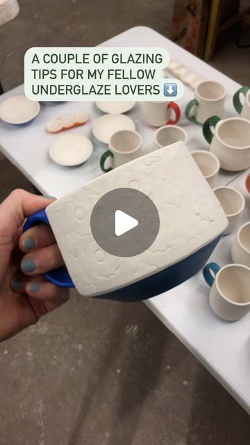 Paint Glazed Ceramic Pot, Cold Finishes For Ceramics, Using Underglazes On Pottery, Ancient Jasper Glaze Combinations, Clay Glaze Ideas, Clear Glaze Recipe, Pottery Basics, Underglaze Techniques, Pottery Underglaze