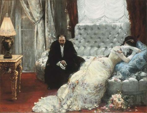 Fig. 2. Henri Gervex, Return from the Ball, signed and dated 1879, oil on canvas, 151 x 201 cm, Private collection Romantic Scenes, Old Art, Classic Art, High Quality Art Prints, Art History, Find Art, Beautiful Art, Oil On Canvas, Ohio