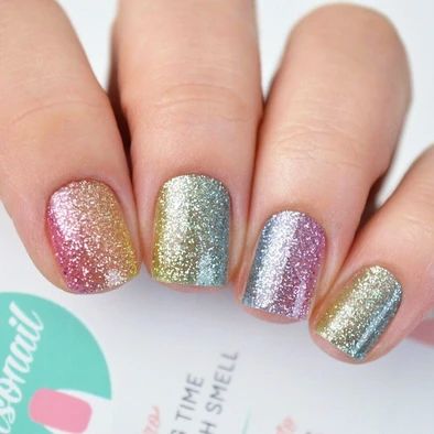 Nail Wraps Non Toxic, 5-Free, Non Drying, Free Shipping Worldwide | Personail Kids Nail Designs, Kids Nail Polish, Nail Polish Hacks, Buff Nails, Unghie Nail Art, Natural Nail Polish, Pink Glitter Nails, Orange Stick, Unicorn Nails