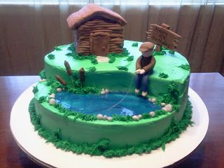 Fishing Cakes For Men, Fish Cake Pops, Fishing Cakes, Fisherman Cake, Fisherman Birthday, Fish Cake Birthday, Fishing Cake Topper, 12 Cake, 80 Birthday Cake