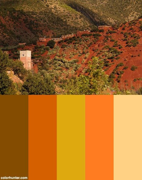 Ourika Valley Morocco Color Scheme Morocco Colour Palette, Stunning Hairstyles, Colour Palettes, Marrakech, Colour Palette, Color Scheme, Reno, Morocco, Your Style