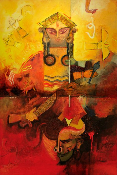 Competition Painting, Durga Maa Paintings, Kali Mantra, Distortion Art, Pictorial Design, Devin Art, Durga Ma, Ma Durga, Durga Devi