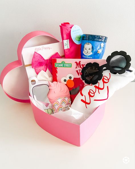 Valentine’s Day gift box for baby girls! #giftsforbabies #valentinesdaybaby #diyvalentinesdaygift Follow me in the @LIKEtoKNOW.it shopping app to shop this post and get my exclusive app-only content! #liketkit #LTKVDay #LTKkids @liketoknow.it http://liketk.it/37cYu Valentines Day Baby, Gifts Fo, Valentine's Day Diy, Shopping App, Baby Products, Sesame Street, Baby Gifts, Heart Shapes