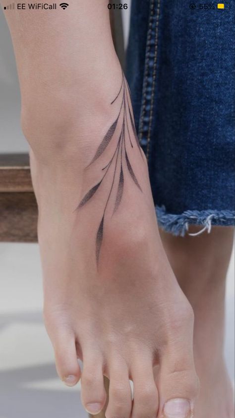 Designer Tattoo Ideas, Willow Tattoo, Foot Tattoo Quotes, Designer Tattoo, Tattoo Designer, Tattoo Artist Tattoo, Ankle Tattoos For Women, Tattoo Ideas Small, Anklet Tattoos