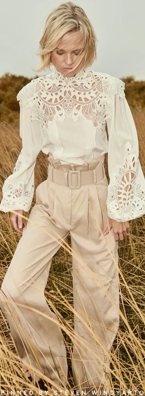 Luxury Casual Broderie Anglaise Tops, Zara 2020 Summer, Luxury Feminine Blouse With Broderie Anglaise, Chic Spring Embroidered Top With Broderie Anglaise, Chic Broderie Anglaise Lace Top, Broidery Anglaise Dress, Broderie Anglaise Fabric, Romantic Blouses, High Neck Blouse