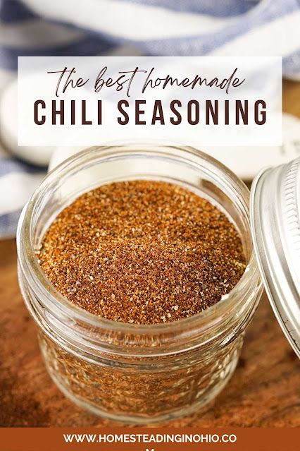 Homemade Chili Seasoning Recipe - Homesteading in Ohio Best Chili Seasoning Recipe, Chili Seasoning Mix Recipe, Best Homemade Chili, Homemade Chili Seasoning Mix, Taco Seasoning Mix Recipe, Taco Seasoning Ingredients, Chili Seasoning Recipe, Homemade Chili Seasoning, Make Taco Seasoning