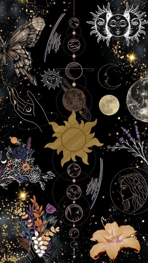 Galaxy Celestial Cottagecore, Galaxy Colors, Halloween Witch Decorations, Witch Decor, Cute Patterns Wallpaper, Beautiful Fantasy Art, Halloween Witch, Cute Pattern, Pattern Wallpaper