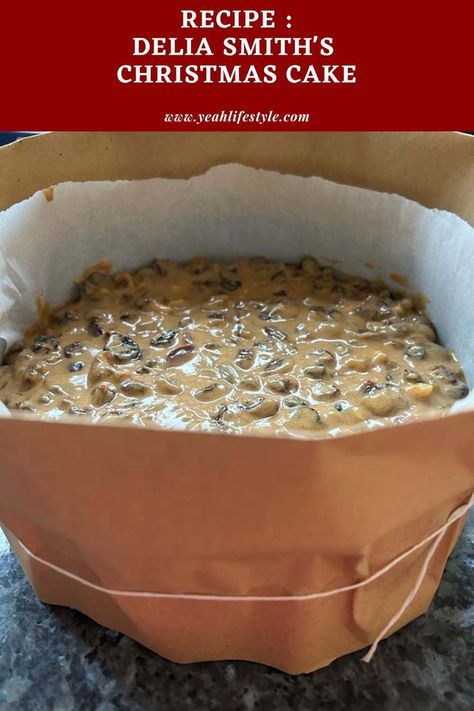 Delia Smith Christmas Cake, Xmas Cake Recipes, Christmas Cake Recipe Traditional, Fruit Cake Recipe Easy, Gingerbread Dessert, Traditional Christmas Cake, Christmas Cake Recipe, British Foods, Christmas Pudding Recipes