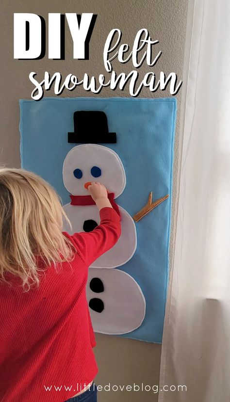 Snowman Felt Board, Felt Snowman Pattern, Diy Felt Snowman, Felt Snow, Snowman Wall Hanging, Homemade Ideas, Felt Wall Hanging, Felt Wall, Felt Snowman