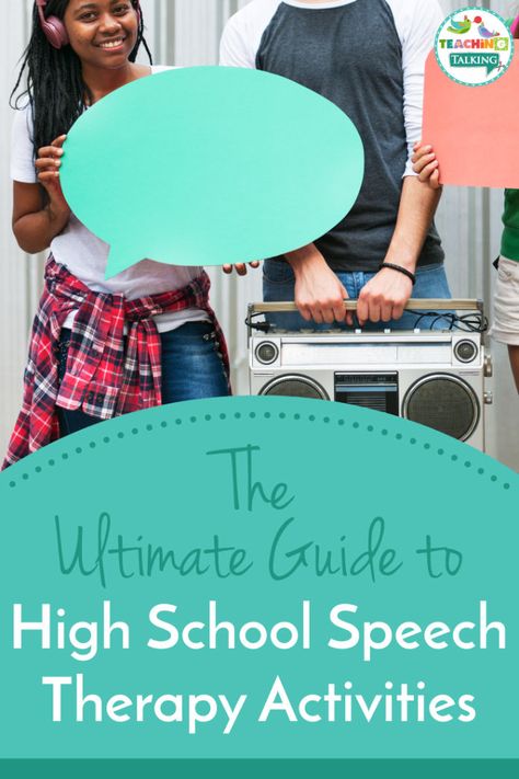 Social Skills Teens, Middle School Speech Therapy, High School Speech, High School Speech Therapy, Slp Materials, Play Therapy Techniques, School Speech Therapy, Language Therapy Activities, Speech Therapy Games