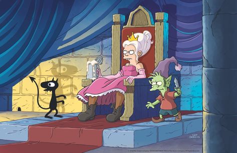 TV Show #Disenchantment Bean (Disenchantment) Disenchantment (TV Show) Elfo (Disenchantment) Luci (Disenchantment) #1080P #wallpaper #hdwallpaper #desktop Oz Büyücüsü, Nurse Jackie, Jonah Hill, Matt Groening, New Netflix, Homer Simpson, Netflix Originals, Futurama, Fantasy Series