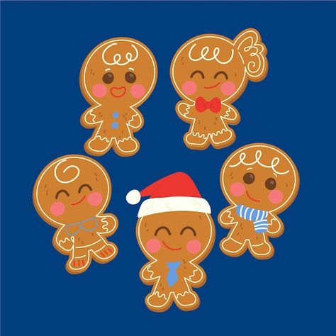 All Things Gingerbread, Gingerbread Party, Outside Christmas Decorations, Gingerbread Christmas Decor, Gingerbread Man Cookies, Xmas Diy, Navidad Christmas, Christmas Drawing, Vector Hand