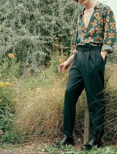 Cottagecore Outfits For Men – New Trend of 2022? - The Jacket Maker Blog Cottagecore Men, 70s Fashion Men, Cottagecore Outfit, 70s Men, Cottagecore Outfits, 70s Inspired Fashion, Cottagecore Fashion, Fashion Male, Androgynous Fashion