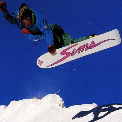 #throwbackthursday #simssnowboards #snowboarding #80s #tbt Snowboard Aesthetic Vintage, Extreme Snowboarding, Vintage Snowboarding, Snowboard Aesthetic, Snowboarding Poster, Snowboarding Pictures, Snowboarding Photography, Snowboarding Aesthetic, Ski Vintage