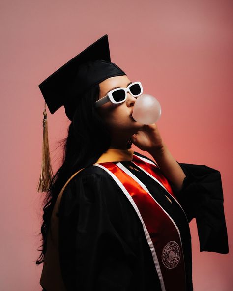 Grad photos but make it ✨cool✨ Graduation Photoshoot Teacher, Masters Graduation Pictures Studio, Polaroid Graduation Pictures, Graduation Photos Masters, Grad Photos Studio, Fun Grad Pics, Cool Grad Photos, Funny Grad Photos, Radiology Graduation Pictures