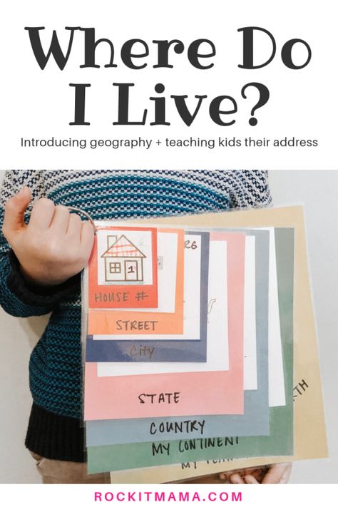 Where Do I Live, Uppfostra Barn, Woman Lingerie, Homeschool Learning, Homeschool Kindergarten, Homeschool Activities, Kids Learning Activities, Toddler Learning Activities, Preschool Learning Activities