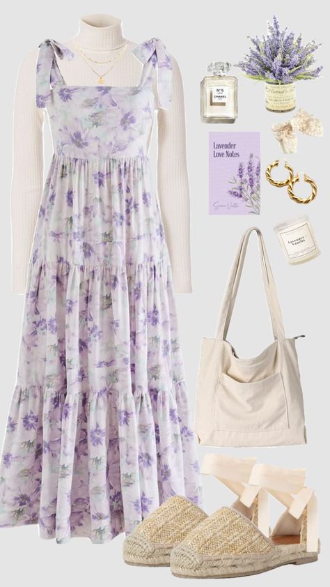 #lavender #purple #dress #maxidress #ootd #schoolfit #turtleneck #spring #summer #outfitinspo #churchoutfit #modestfashion #modesty #teacherfit Summer Skirt Aesthetic, Lavender Purple Dress, Purple Skirt Outfit, American Prom, Christian Outfits, Apostolic Outfits, Lavender Outfit, Princess Clothes, Skirt Aesthetic