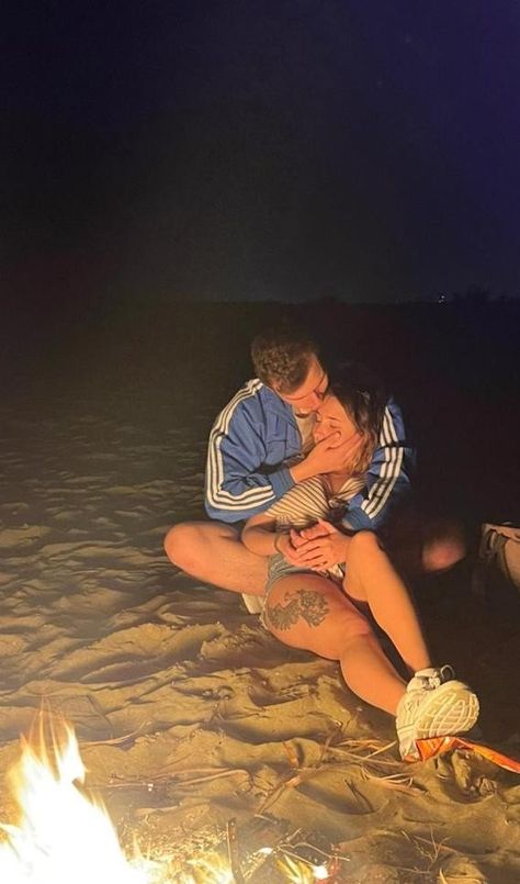 #beach #night #fire #love #boyfriend #tattoo #fyp #poseideas #lovely #kiss #cyprus #enjoy Boyfriend Tattoo, Love Pose, Fire Love, Beach Fire, Beach At Night, Soulmate Love Quotes, Beach Night, Kissing Couples, Happy Marriage