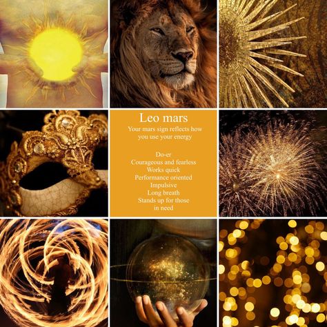 Leo In Mars, Mars In Leo Aesthetic, Leo Mars Aesthetic, Scorpio Mars Aesthetic, Leo Zodiac Sign Aesthetic, Gold Powers Aesthetic, Leo Sign Aesthetic, Leo Sun Aesthetic, Mars Leo