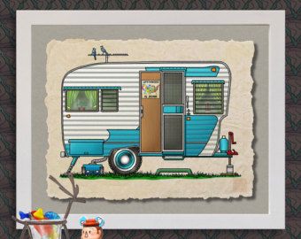 Camper Exterior, Vintage Trailer Remodel, Curtains Or Shades, Small Camper, Camper Art, Camp Trailer, Small Travel Trailers, Fold Out Beds, Travel Trailer Remodel