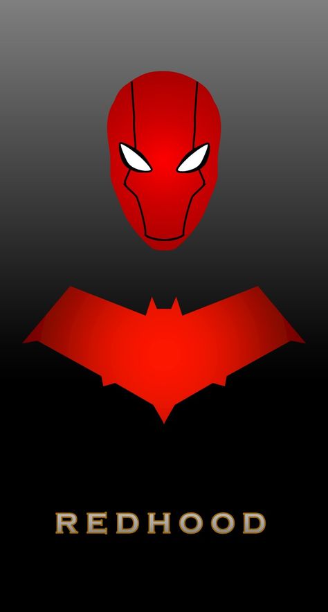 Jason Todd Red Hood helmet & logo Minimalist Red Hood Tattoo, Red Hood Symbol, Batfam Art, Red Hood Logo, Batman Symbols, Superheroes Wallpaper, Jason Todd Red Hood, Red Hood Helmet, Red Hood Wallpaper