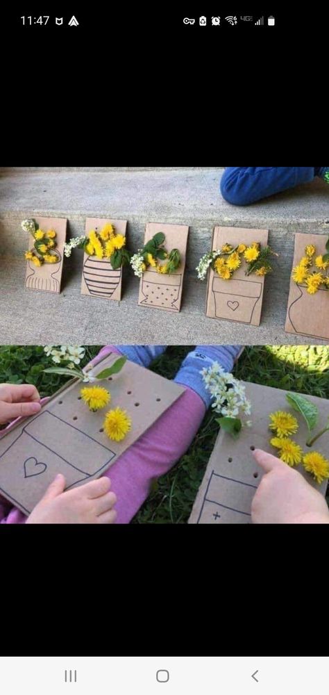 Nature Walk Activities, Forest School Activities, Flowers Simple, Eyfs Activities, Seasons Activities, Nursery Activities, Spring Preschool, Daycare Activities, Kids Exploring