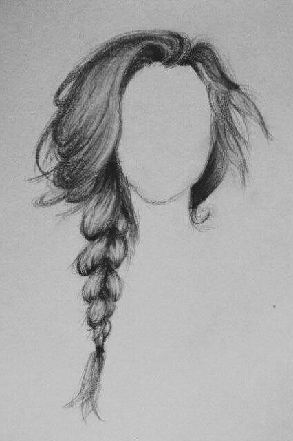 Drawing Hair Braid, Braid Drawing, How To Draw Braids, Drawing Hair, Hairstyle Tutorials, Hair Sketch, Hair Drawing, Drawing Faces, Sketchbook Pages