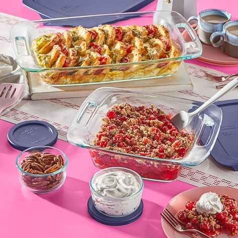 Pyrex Grab Glass Bakeware and Food Storage Set, 8-Piece, Clear Pyrex Baking Dish, Glass Bakeware Set, Bakeware Storage, Pyrex Set, Glass Bakeware, Baking Dish Set, Glass Storage Containers, Food Storage Container Set, Baking Dishes