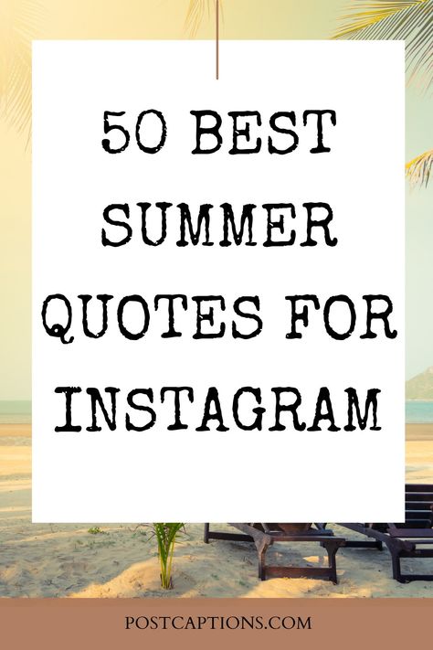 With summer in full swing, we've gathered some of our favorite quotes to help you capture the essence of the season in your photos. Whether you're spending a day at the beach or just soaking up the sun at home, these quotes will add a touch of summer fun to your Instagram feed! Soaking Up Summer Quotes, Fun In The Sun Quotes, Short Summer Quotes, End Of Summer Quotes, Summer Quotes Instagram, Sun Quotes, Words To Describe Yourself, Fast Quotes, Together Quotes