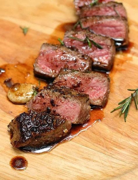 Garlic Butter Steak Tips, Rosemary Garlic Butter, Resep Steak, Meat Entrees, Steak Sandwiches, Tips For Cooking, Dorie Greenspan, Steak Tips, Butter Steak