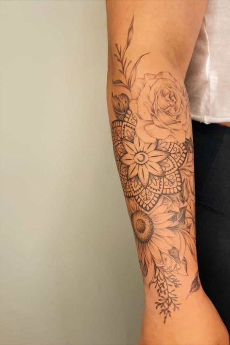 45+ Outstanding Half Sleeve Tattoos for Women #tattooideas #tattooideasforgirls #tattooideasforguys #womenstattoo #tattoodesign #tattoostyle Half Sleeve Woman Tattoo Classy, Dainty Womens Sleeve Tattoo, Partial Sleeve Tattoo Women Shoulder, Femine Tattoo Half Sleeve, Ratio Sleeve Women, Classy Half Sleeve Tattoos For Women, Women Half Sleeve Tattoo Classy Forearm, Delicate Sleeve Tattoo For Women Forearm, Delicate Half Sleeve Tattoos For Women