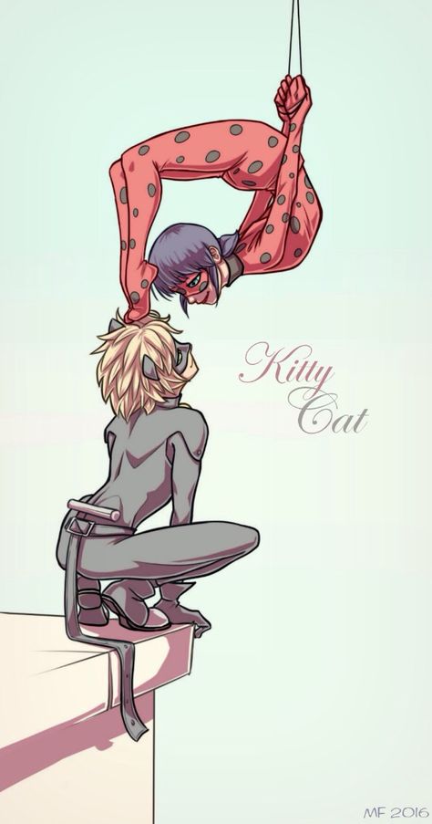 Kitty Cat Anime Miraculous Ladybug, Photo Manga, Tikki Y Plagg, Ladybug Und Cat Noir, Ladybug Miraculous, Lady Noir, Ladybug Art, Miraculous Ladybug Chat Noir, Miraculous Wallpaper