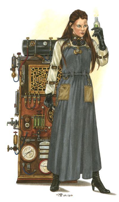 Judith Steam Punk Doctor, Space 1889, Jazz Cat, Steampunk Characters, Women Scientists, 다크 판타지, Steampunk Art, Fantasy Rpg, Fantasy Inspiration