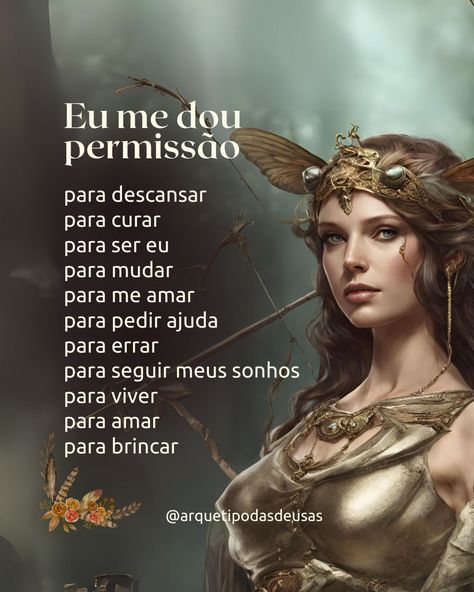 Eu me permito. E isso muda tudo. . . . A conexão com a deusa interior é mais profunda e mais sagrada do que qualquer outra. Medicine Woman, Girl Power, Mantra, A Woman, Witch, Spirituality, Quotes, Art