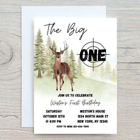 Hunting First Birthday, Deer First Birthday, Deer Hunting Birthday, First Birthday Theme Boy, Deer Birthday Party, Hunting Birthday Party, Deer Birthday, Camo Birthday, Hunting Birthday