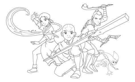 Avatar Coloring Pages, The Last Airbender Art, Last Airbender Art, Avatar Disney, Avatar Ang, Avatar: The Last Airbender, Baby Coloring Pages, Tumblr Backgrounds, Line Artwork