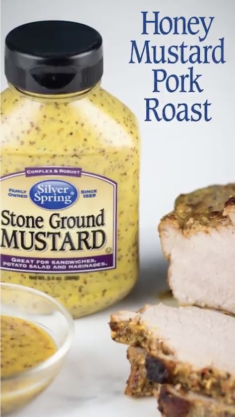 Stone Ground Mustard Sauce, Pork Loin Sauce, Mustard Sauce For Pork, Mustard Recipes, Stone Ground Mustard, Spring Foods, Boneless Pork Loin Roast, Pork Roast Recipe, Crockpot Pork Roast