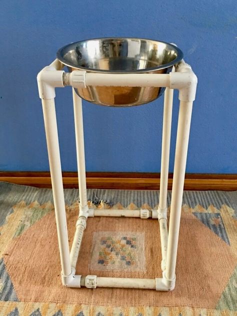 DIY Great Dane Elevated Food Stand | Have Dane will Travel Raised Dog Bowls Diy, Dog Bowl Stand Diy, Dog Bowls Diy, Diy Dog Bowl, Elevated Food, Dog Food Stands, Dogs Diy Projects, Raised Dog Bowls, Elevated Dog Bowls