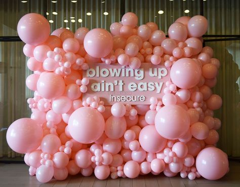 Pink Balloon Wall, Balloon Wall Backdrop, Balloon Walls, Mickey Baby Showers, Rainbow Themed Birthday Party, Minnie Mouse Theme Party, Ballerina Birthday Parties, Wedding Balloon Decorations