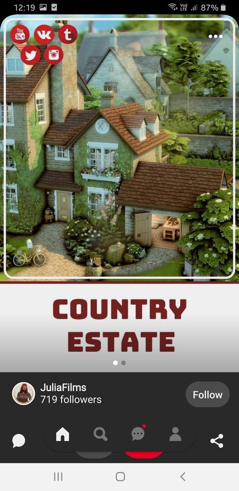 Sims 4 Country Living House, Sims 4 Italy, Sims 4 Country Estate, Sims 4 Farm Cottage, The Sims 4 Country House, Country Pool Landscaping, Country Pool, Countryside Outfit, Ts4 Builds