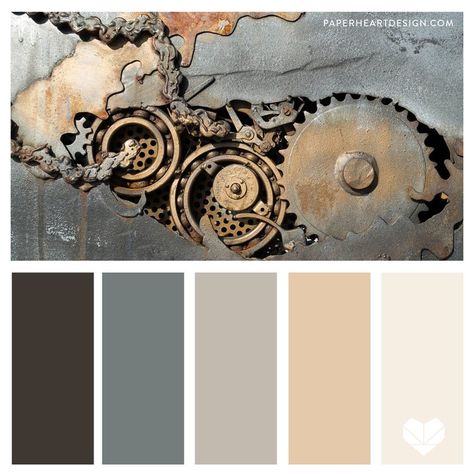 Color Palette: Nothing but Neutrals — Paper Heart Design Color Pallet Design, Steampunk Color Palette, Industrial Color Palette, Cottage Color Palette, Style Tips And Tricks, Aesthetic Collection, Newport Coast, Natural Living Room, Color Palette Challenge