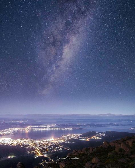 James Kerstan Milky way over Hobart Tasmania Milky Way Planets, Milky Way Galaxy From Earth, Southern Lights Tasmania, Jervis Bay Australia At Night, Bruny Island Tasmania, Hd Desktop, Hobart, Tasmania, Milky Way