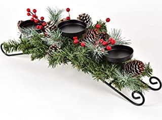 Christmas Candleholders, Poinsettia Centerpiece, Fireplace Candle Holder, Christmas Candle Centerpiece, Candle Holder Centerpiece, Christmas Candle Holder, Lighted Centerpieces, Faux Christmas Trees, Candles In Fireplace