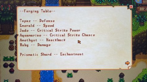 Stardew Valley Forge, Stardew Tips, Stardew Valley Tips, Valley Forge, Stardew Valley